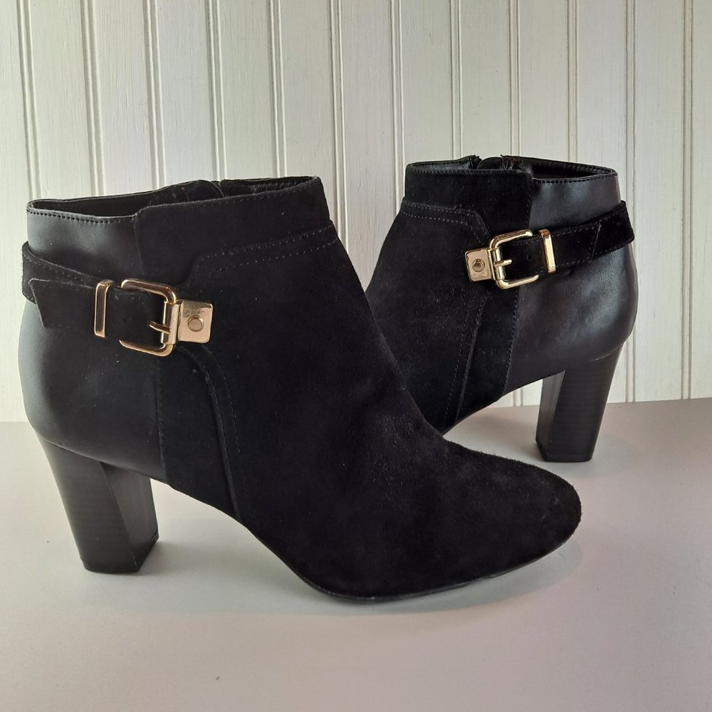 Alfani Step N Flex Viollet Zippered Booties with Buckle Size 9M